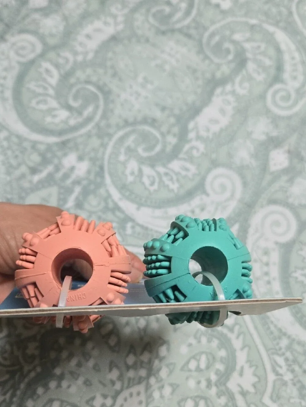 Vibrant Teal Textured Dental Ball - Vibrant Life